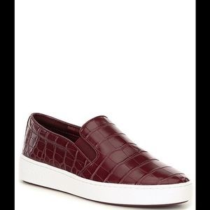 Michael Kors Keaton Crocodile Embossed Slip-On Sneaker